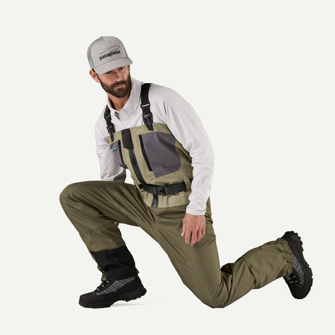 Patagonia Swiftcurrent Traverse Zip-Front Waders - River Rock Green