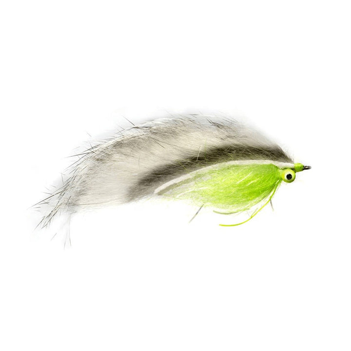 Moore's Hi - Lo - Chartreuse & White - Brass - Flies - Fly Fish Food
