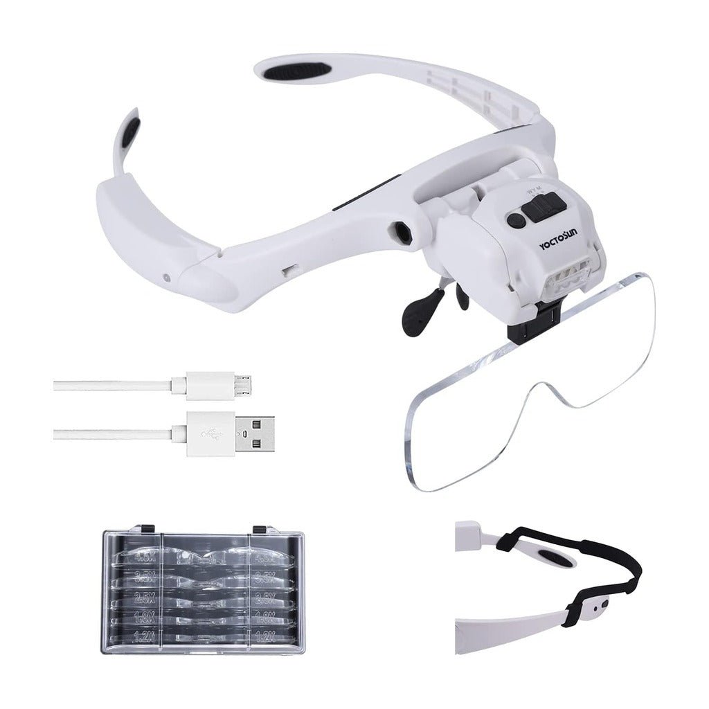 Rechargable LED Head Magnifier - Fly Tying Accessories - Fly Fish Food