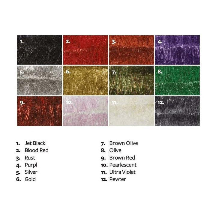 Fulling Mill Flash Brush Short - Synthetic Fibers & Flash - Fly Fish Food