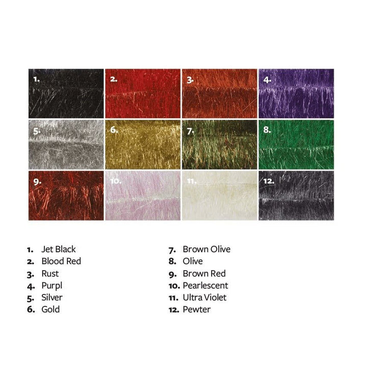 Fulling Mill Flash Brush Long - Synthetic Fibers & Flash - Fly Fish Food