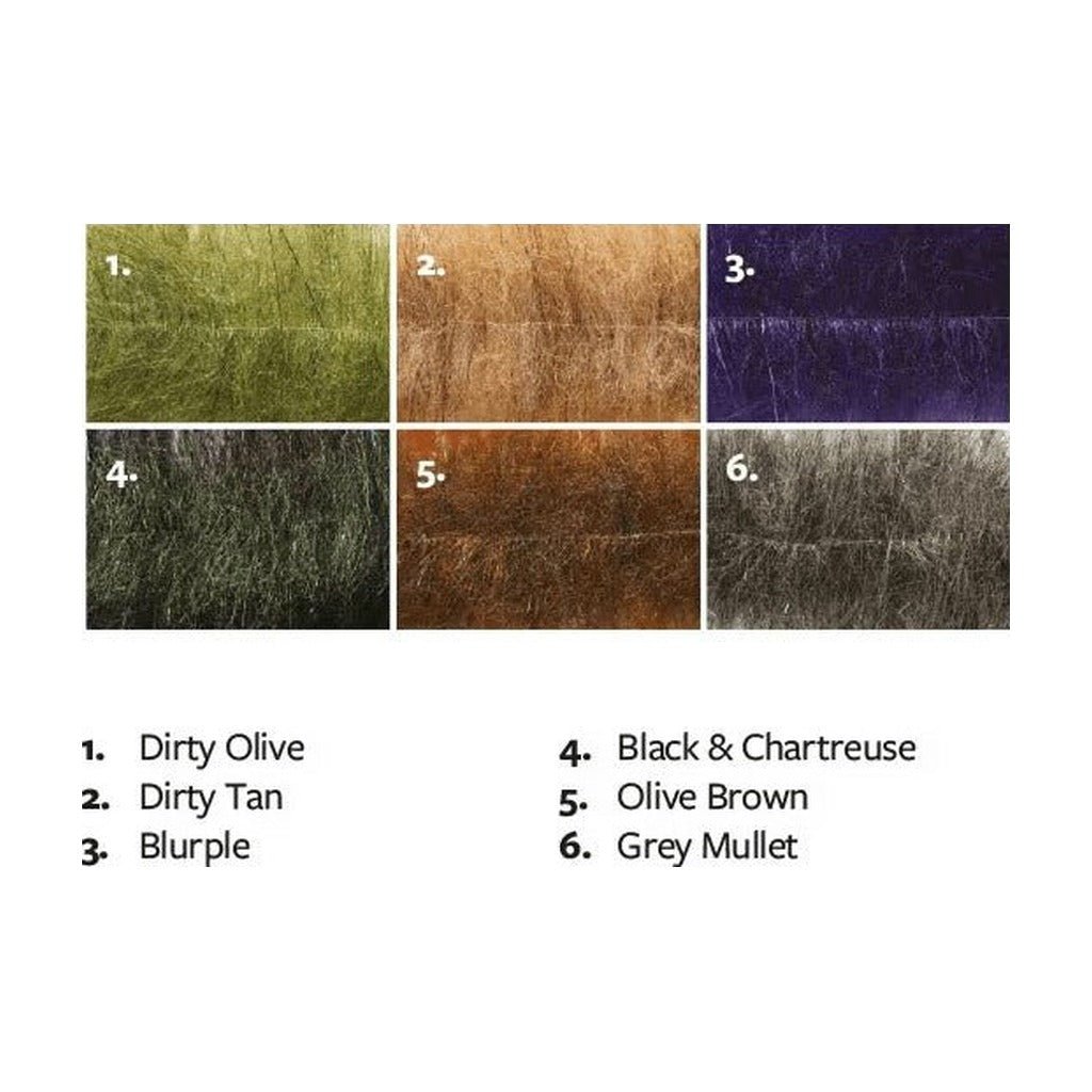 Fulling Mill Flashy Craft Brush Medium - Synthetic Fibers & Flash - Fly Fish Food