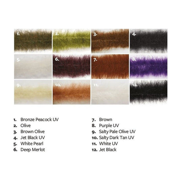Fulling Mill Voodoo Brush Short - Synthetic Fibers & Flash - Fly Fish Food