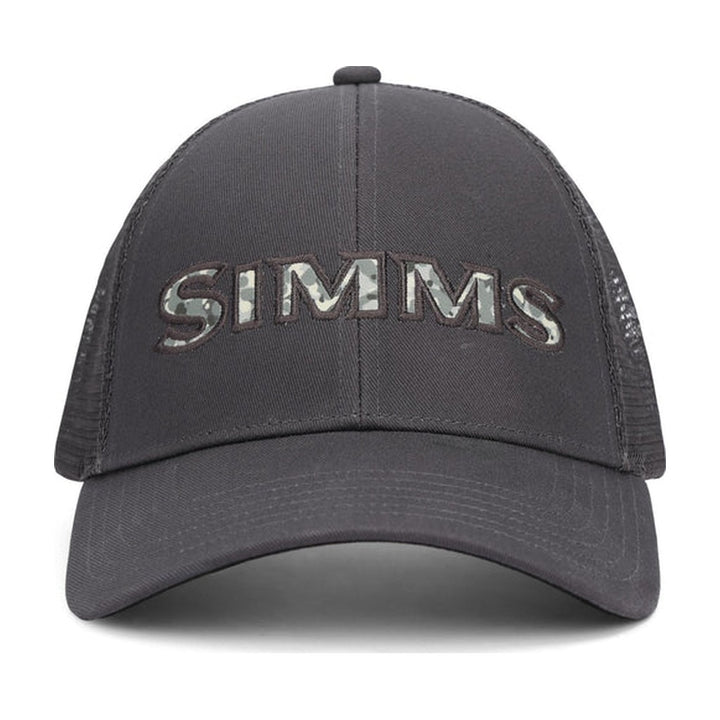 Simms Single Haul Trucker - Back Eddy Camo Fill - Slate - Hats - Fly Fish Food
