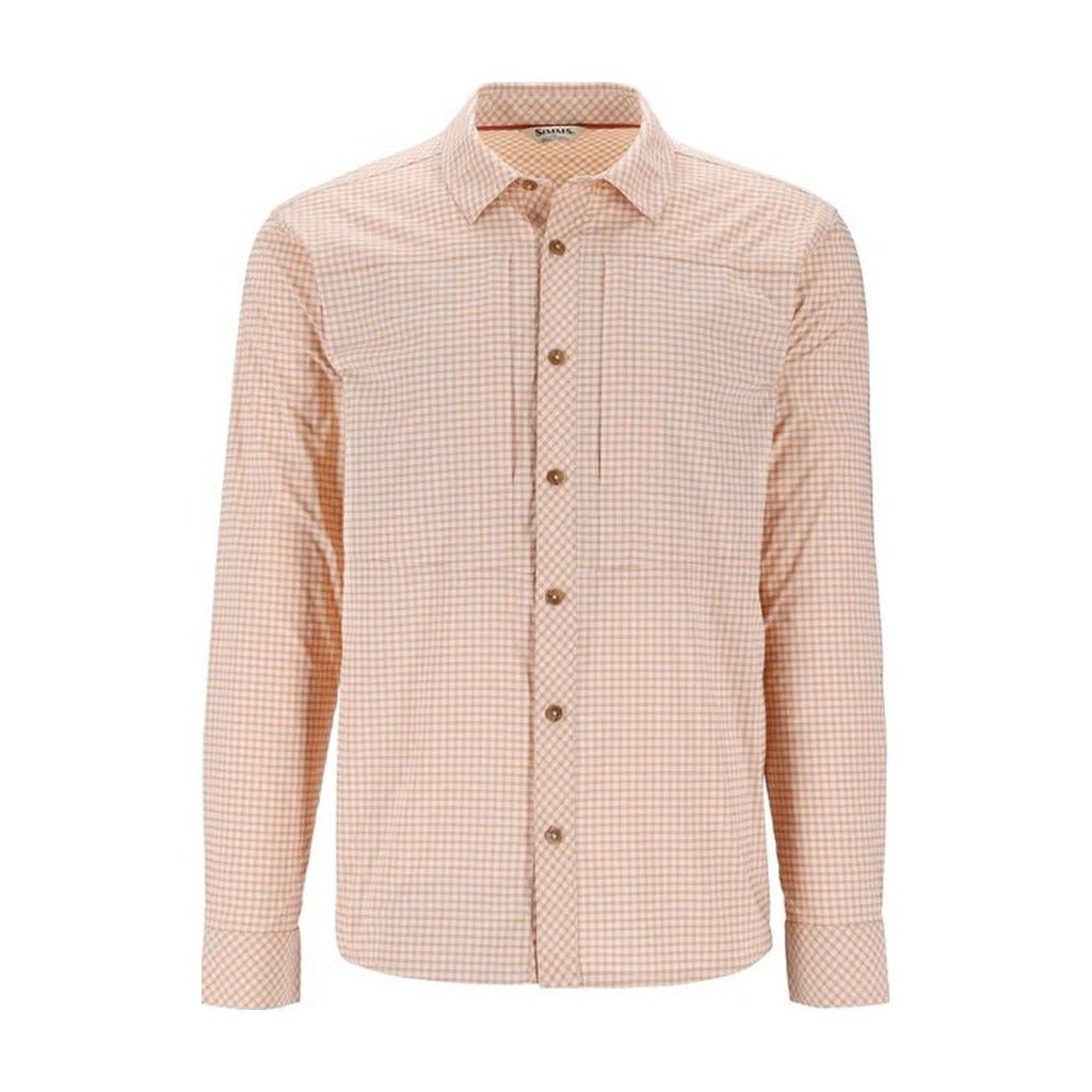 Simms Men's Stone Cold LS Shirt - Antigua Stone Cold Check - Apparel - Fly Fish Food