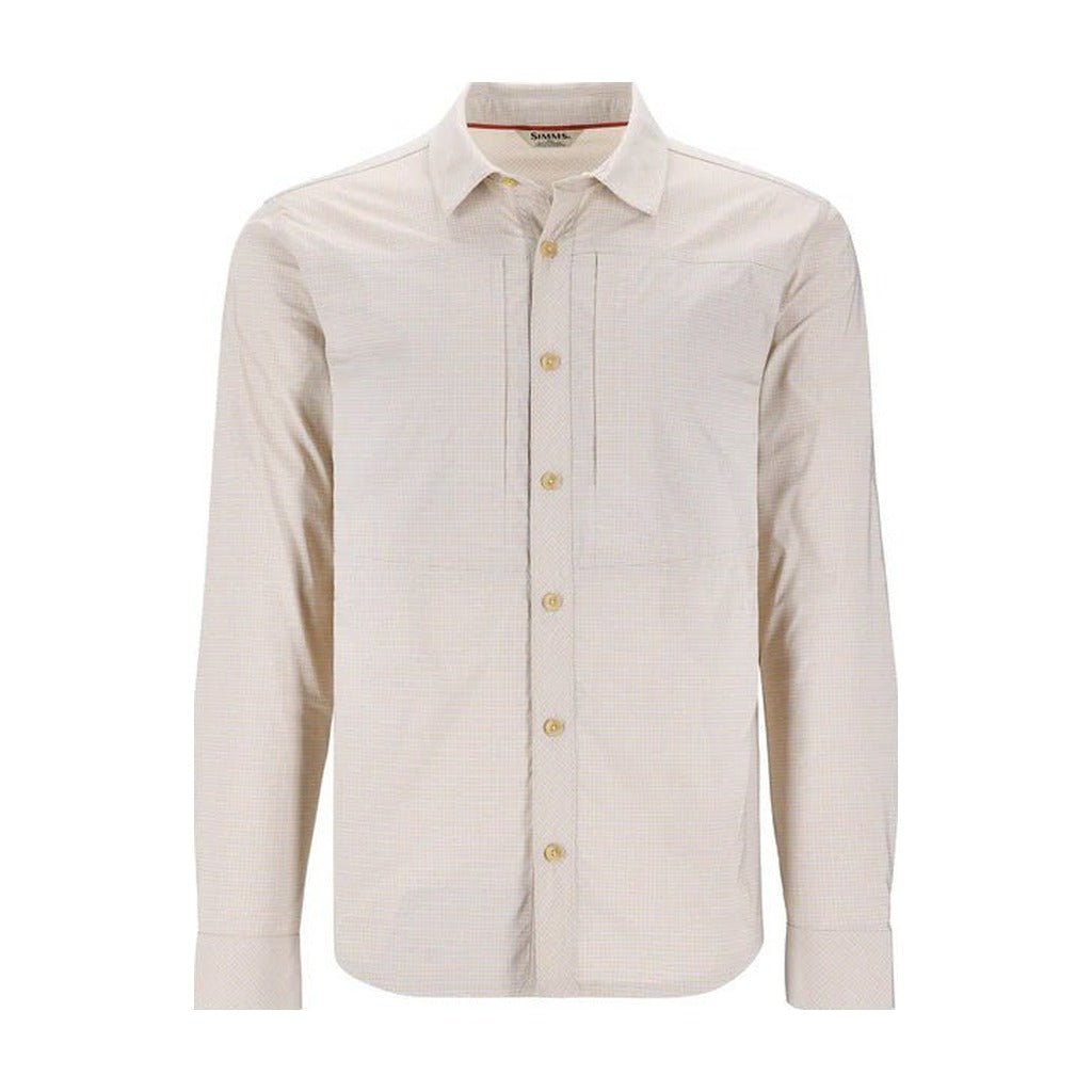Simms Men's Stone Cold LS Shirt - Bimini Stone Cold Check - Apparel - Fly Fish Food