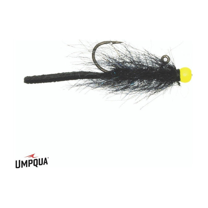 Balanced Leather Leech Nano - Black/Chartreuse - Flies - Fly Fish Food