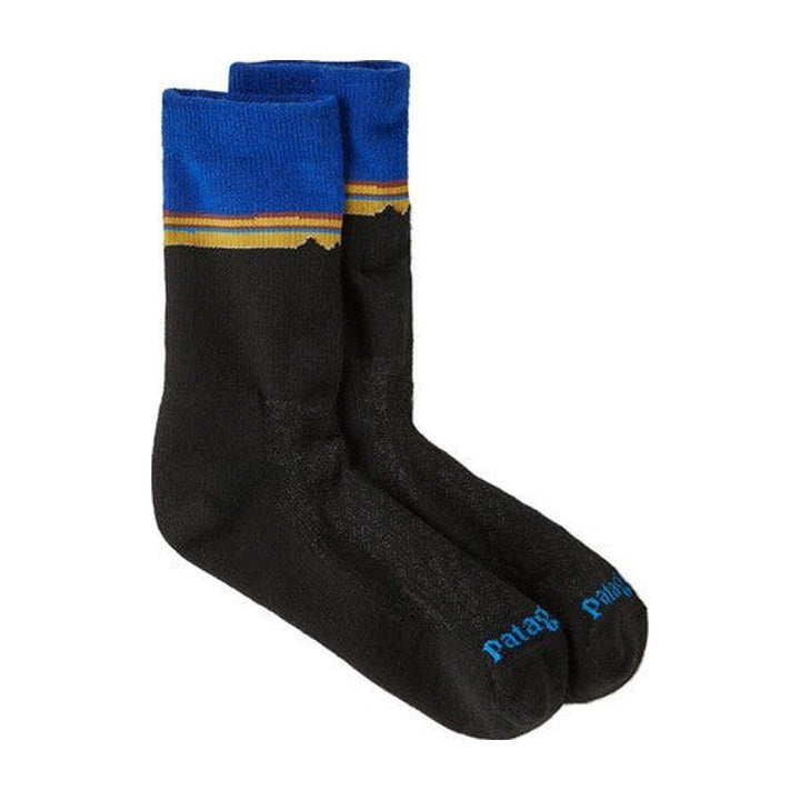 Patagonia - Merino Wool Blend Crew Socks - Classic Fitz Roy: Viking Blue - Apparel - Fly Fish Food