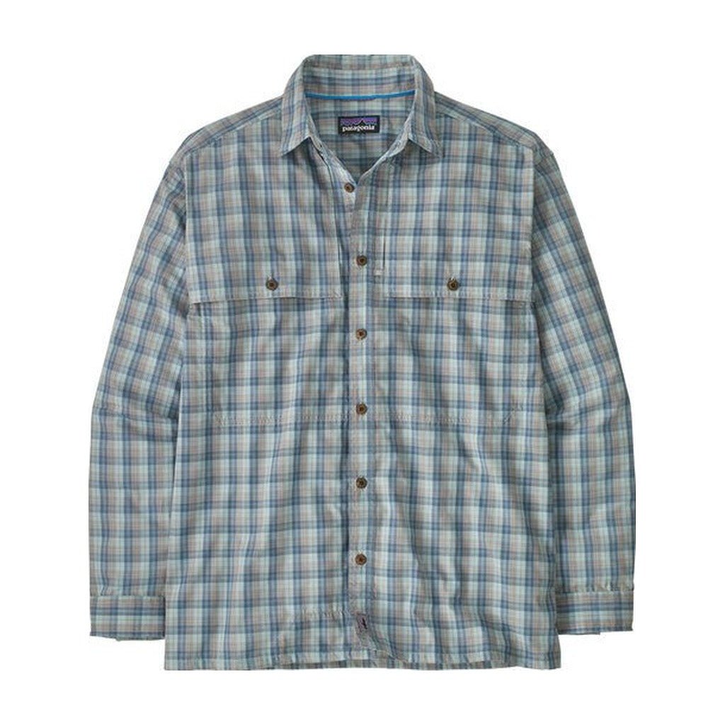 Patagonia - Men's Long - Sleeved Island Hopper Shirt - Dipper: Utility Blue - Apparel - Fly Fish Food
