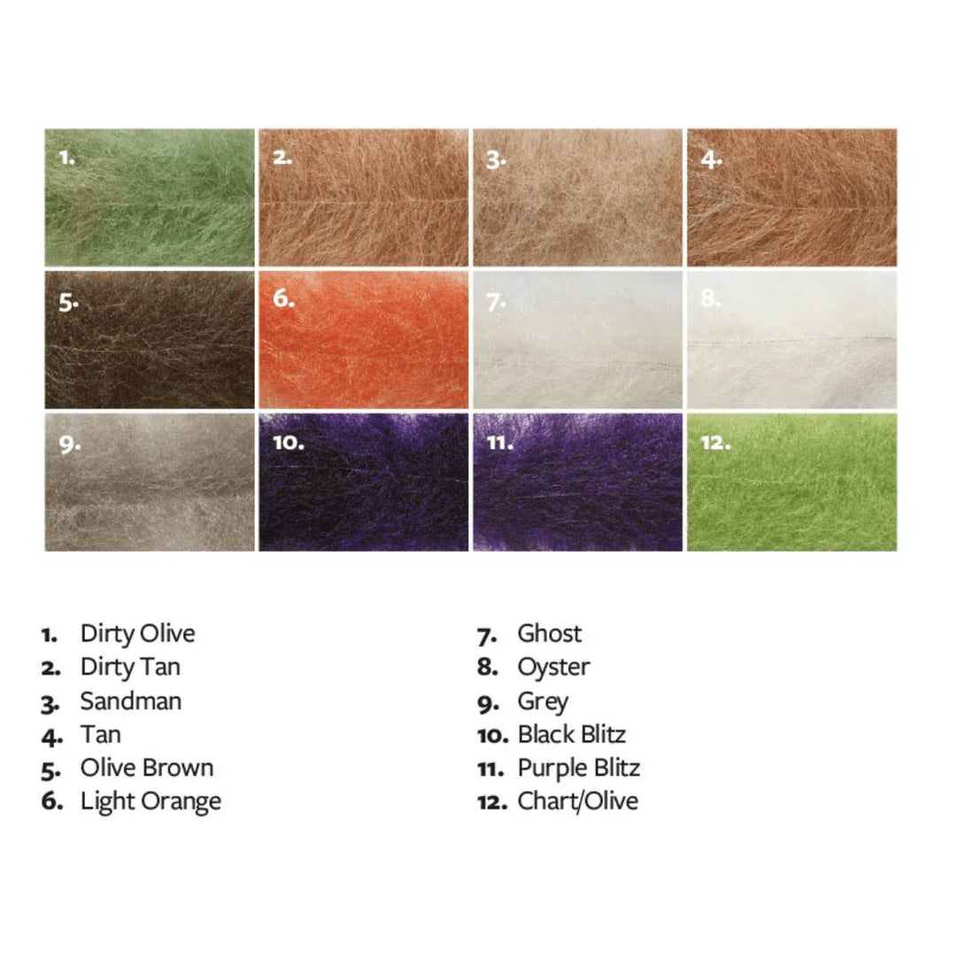 Salty Brush Short - Synthetic Fibers & Flash - Fly Fish Food