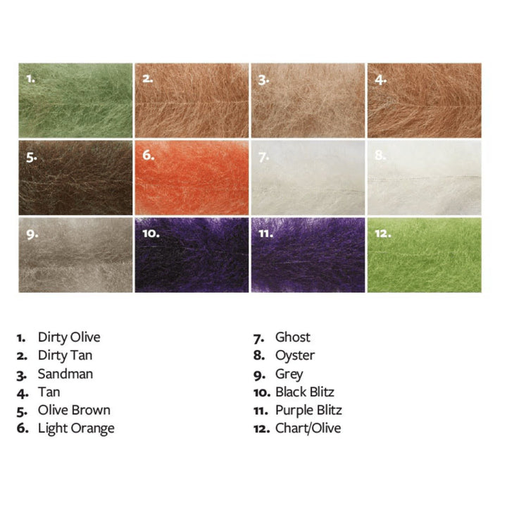 Salty Brush Medium - Synthetic Fibers & Flash - Fly Fish Food
