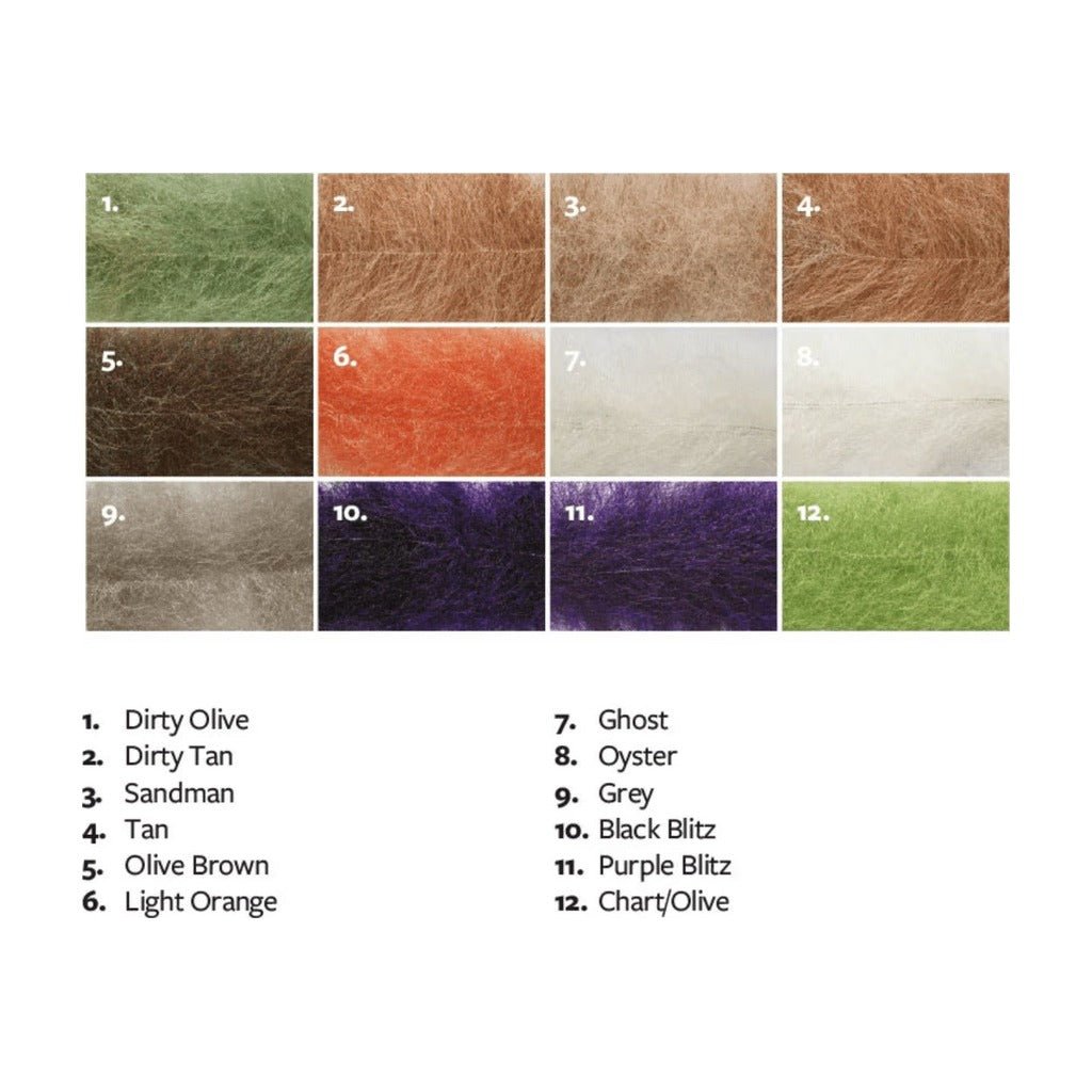 Salty Brush Medium - Synthetic Fibers & Flash - Fly Fish Food