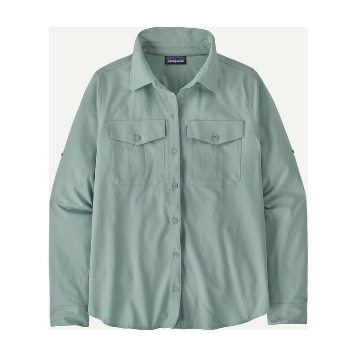Patagonia - Women's Long - Sleeved Self - Guided Sun Shirt - Thermal Blue - Apparel - Fly Fish Food