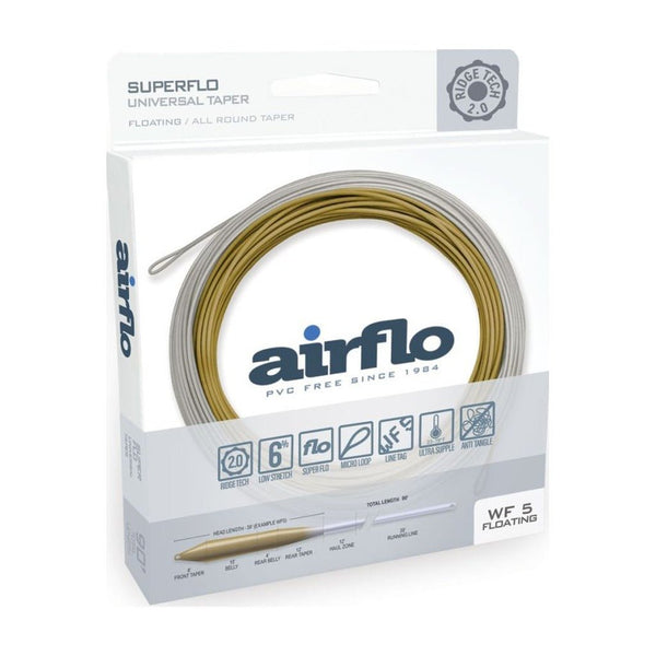 Airflo Superflo Ridge 2.0 Universal Taper - Lichen/Driftwood – Fly