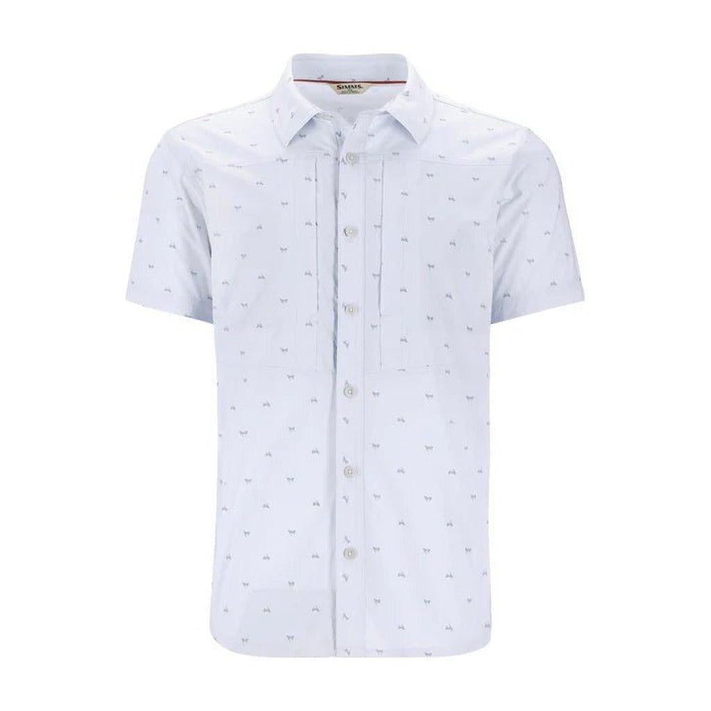 Simms Men's Stone Cold SS Shirt - Fishtail Bimini Blue - Apparel - Fly Fish Food