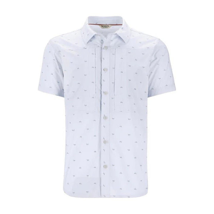 Simms Men's Stone Cold SS Shirt - Fishtail Bimini Blue - Apparel - Fly Fish Food