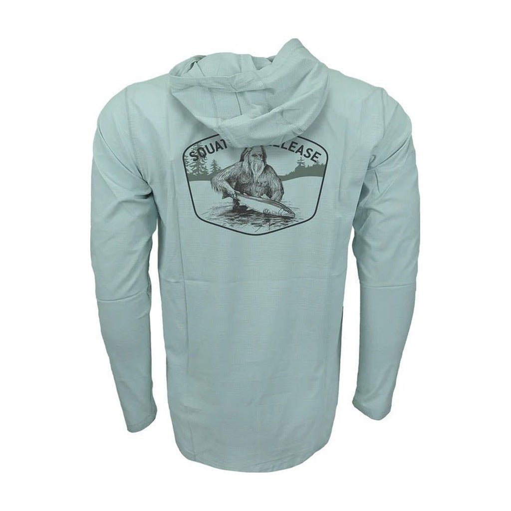 FFF Logo - RepYourWater Squatch and Release Badge Flolite Sun Hoody - Apparel - Fly Fish Food