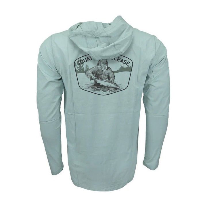 FFF Logo - RepYourWater Squatch and Release Badge Flolite Sun Hoody - Apparel - Fly Fish Food