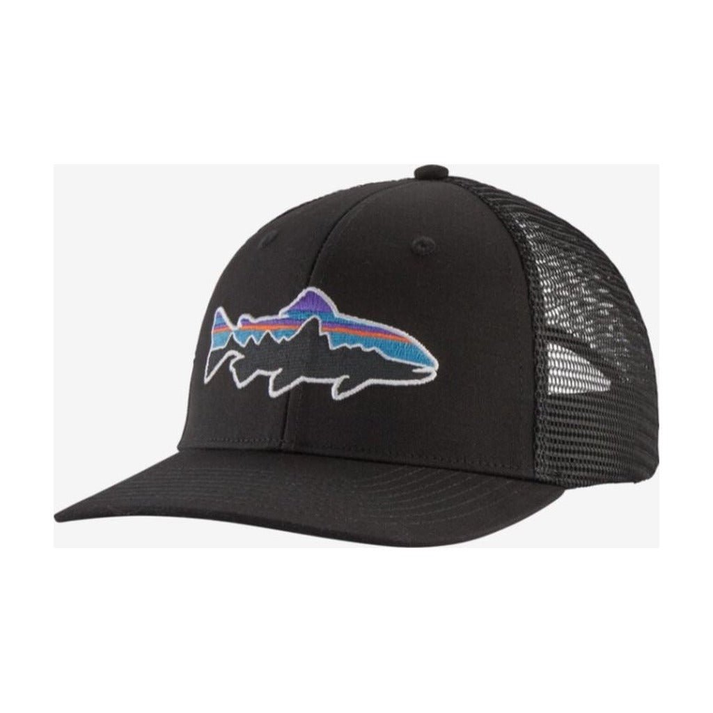 Patagonia Fitz Roy Trout Trucker Hat - Black - Hats - Fly Fish Food