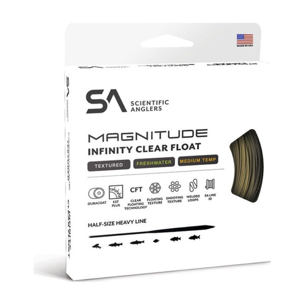 Scientific Anglers - Magnitude Infinity 10ft Clear Float Tip - Textured - Fly Lines - Fly Fish Food