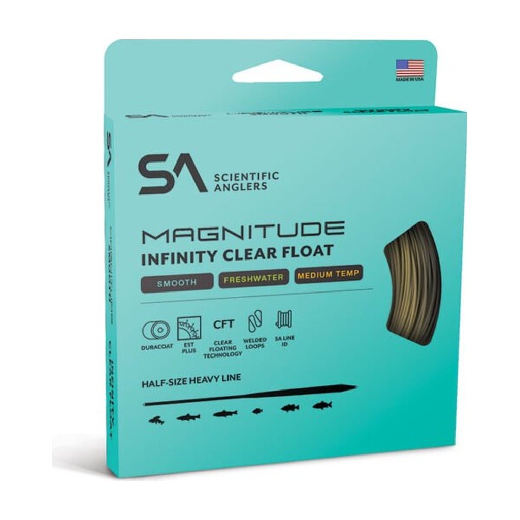 Scientific Anglers - Magnitude Infinity 10ft Clear Tip Float - Smooth - Fly Lines - Fly Fish Food