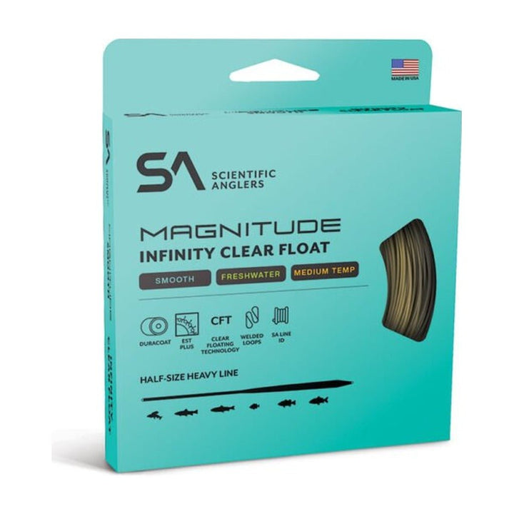 Scientific Anglers - Magnitude Infinity 10ft Clear Tip Float - Smooth - Fly Lines - Fly Fish Food