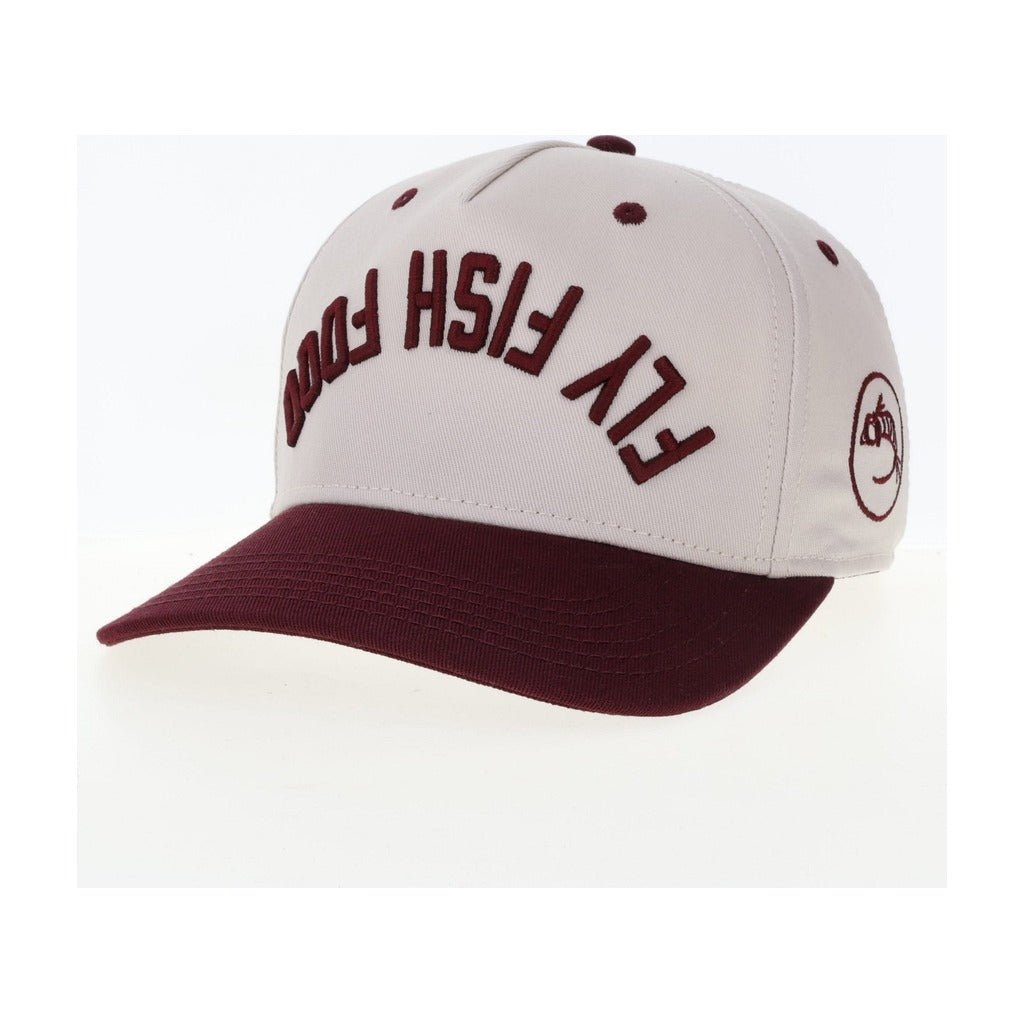 Fly Fish Food Heritage Hat - Stone/Maroon - Hats - Fly Fish Food