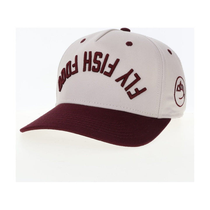 Fly Fish Food Heritage Hat - Stone/Maroon - Hats - Fly Fish Food