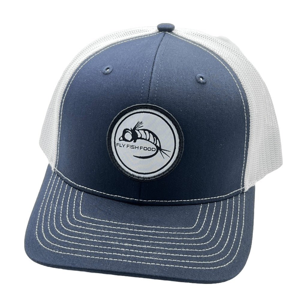 Fly Fish Food Logo Hat - Navy & White Stitching - Hats - Fly Fish Food