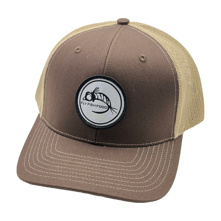 Fly Fish Food Logo Hat - Brown Khaki - Hats - Fly Fish Food