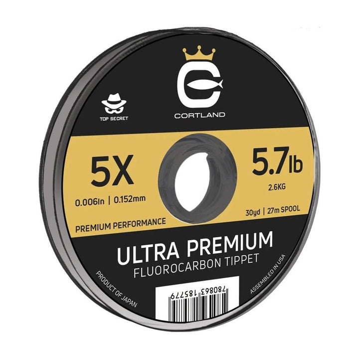 Cortland Ultra Premium Fluorocarbon Tippet - 100 yd - Tippet, Leader & Accessories - Fly Fish Food