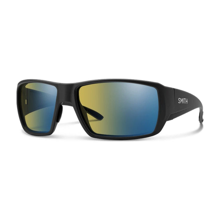 Smith Guide's Choice XL Sunglasses - Matte Black ChromaPop Glass PolarChromic Yellow Blue Mirror Lens - Sunglasses - Fly Fish Food
