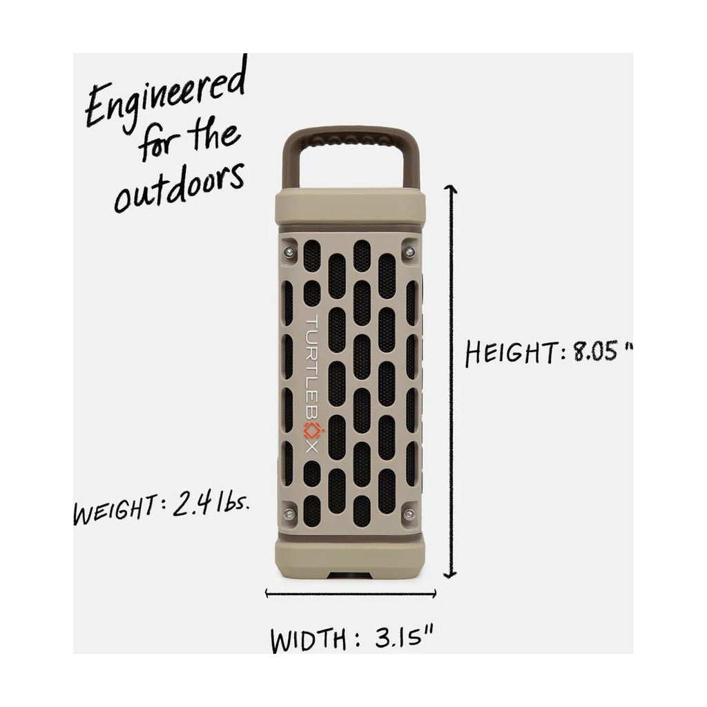 Turtlebox Audio Ranger Speaker - Tan - On Water Accessories - Fly Fish Food