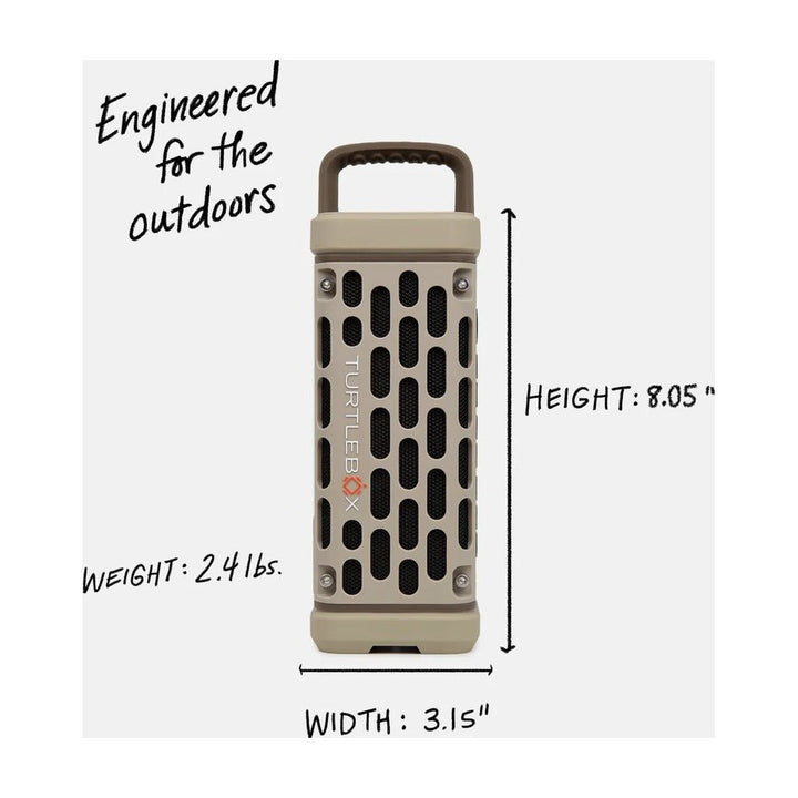 Turtlebox Audio Ranger Speaker - Tan - On Water Accessories - Fly Fish Food