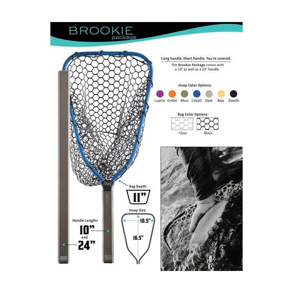 brode fishing nets Rising Fishing Brookie Net Package Ember / Clear Bag