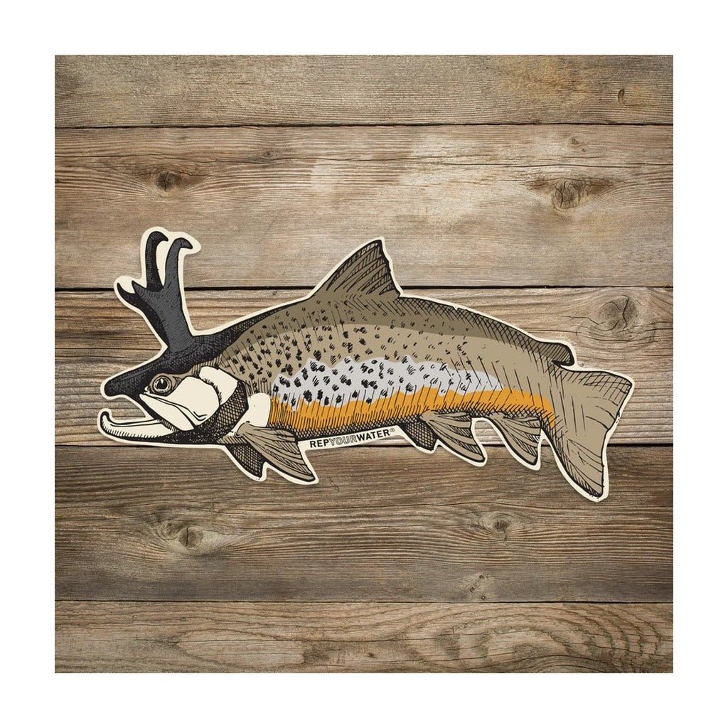 Rep Your Water - Troutalope Sticker - Stickers - Fly Fish Food