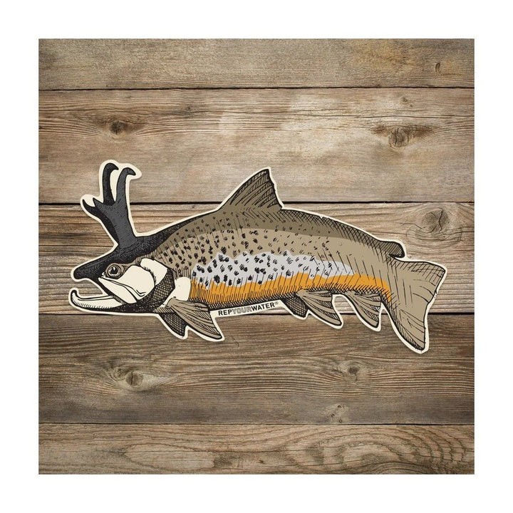 Rep Your Water - Troutalope Sticker - Stickers - Fly Fish Food