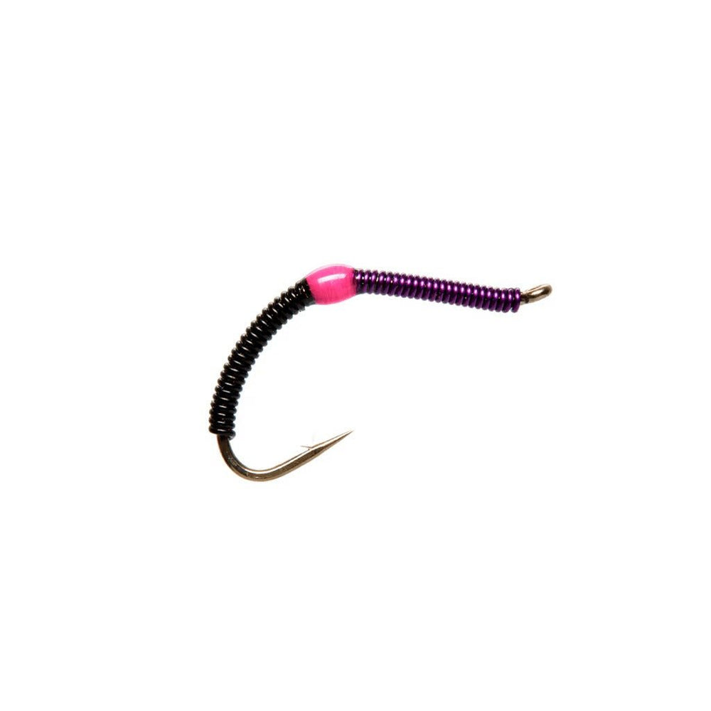 Wire Worm Black & Purple - Flies - Fly Fish Food