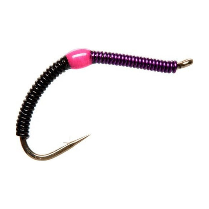 Wire Worm Black & Purple - Flies - Fly Fish Food