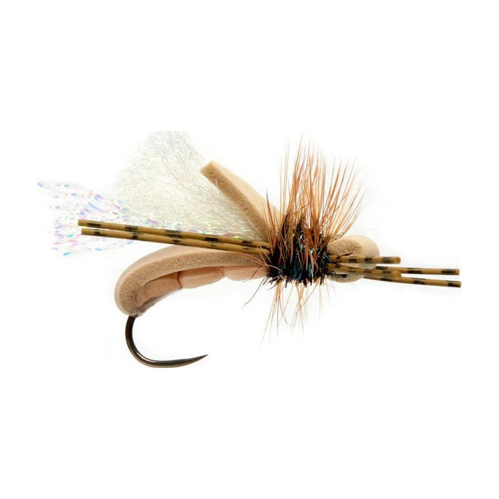 Bubba's Foam Assassin Tan & Apricot Barbless - Flies - Fly Fish Food