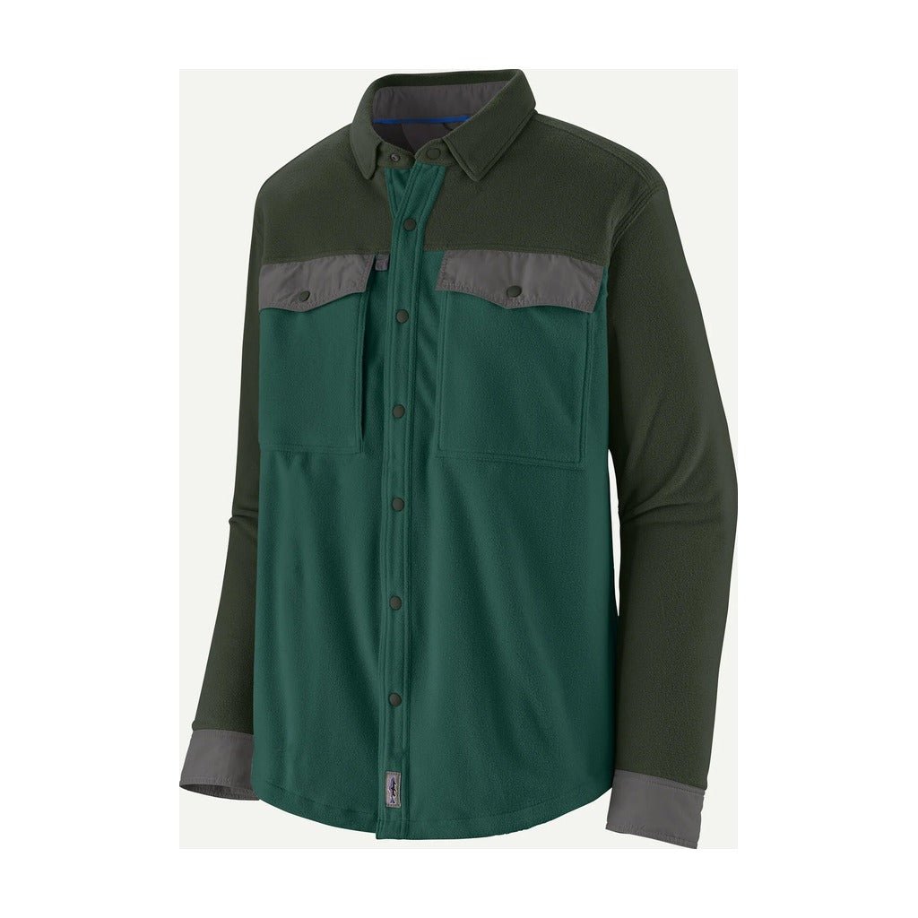 Patagonia - Men's Long - Sleeved Early Rise Snap Shirt - Cascade Green - Apparel - Fly Fish Food