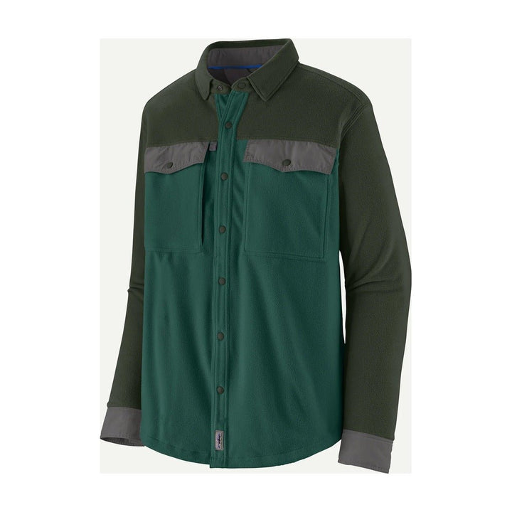 Patagonia - Men's Long - Sleeved Early Rise Snap Shirt - Cascade Green - Apparel - Fly Fish Food