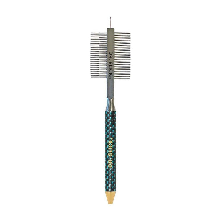 Dr. Slick - Carbon Fiber Handle Jumbo - Dubbing Comb w/ Material Pick & Half Hitch Tool - Tying Tools - Fly Fish Food