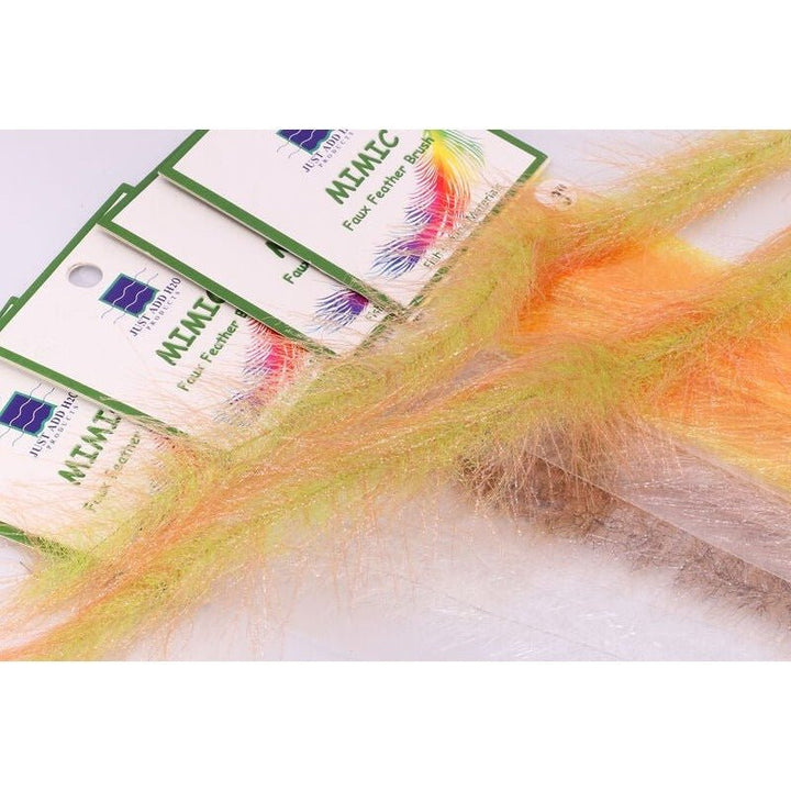 Mimic Faux Feather Brush - Synthetic Fibers & Flash - Fly Fish Food