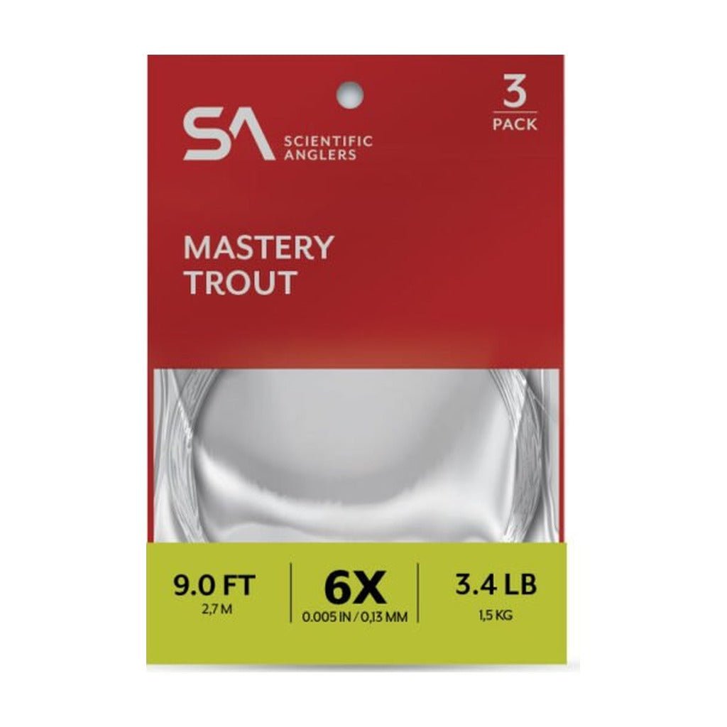 Scientific Anglers Mastery Trout Leader - 3 Pack - Tippet, Leader & Accessories - Fly Fish Food