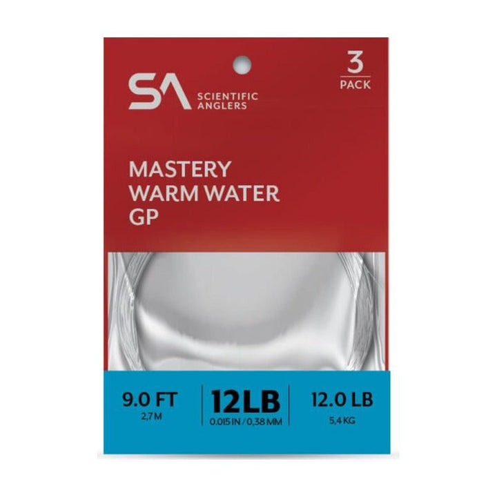 Scientific Anglers Mastery Warmwater GP - 3 Pack - Tippet, Leader & Accessories - Fly Fish Food