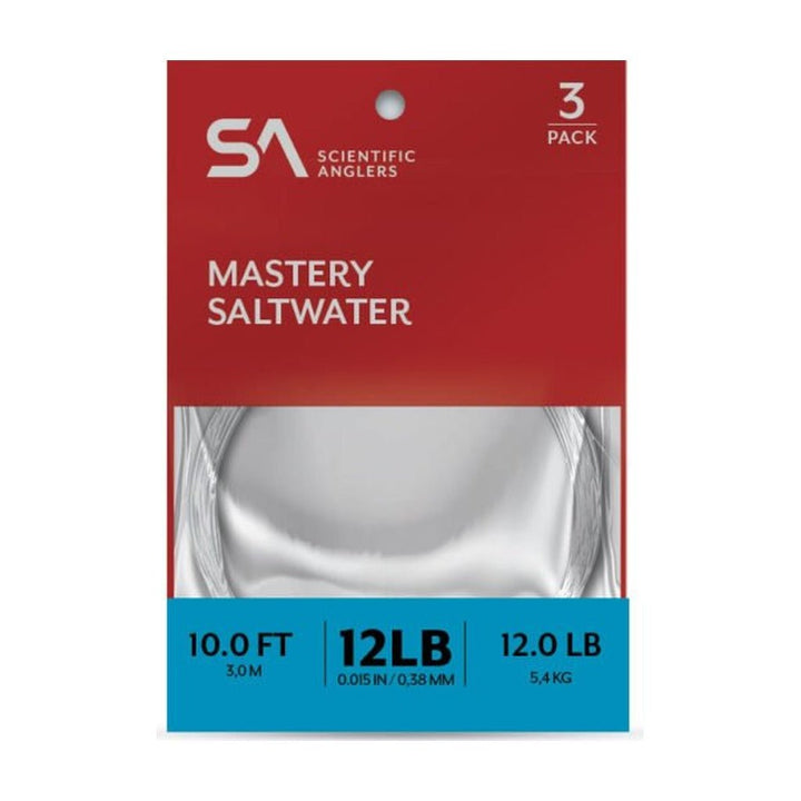 Scientific Anglers Mastery Saltwater Leader - 3 Pack - Tippet, Leader & Accessories - Fly Fish Food