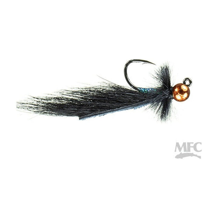 Mayer's Jig Mini Leech Lucent - Black/Orange - Flies - Fly Fish Food