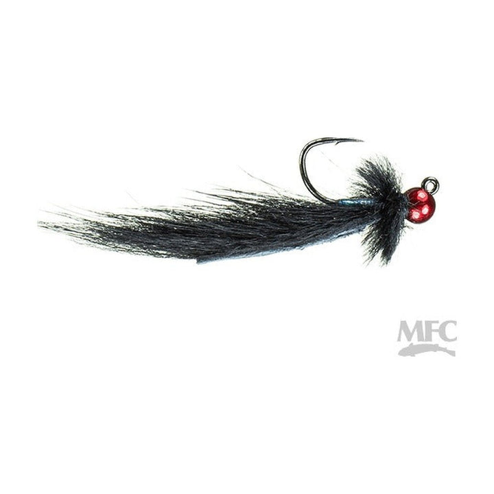 Mayer's Jig Mini Leech Lucent - Black/Red - Flies - Fly Fish Food