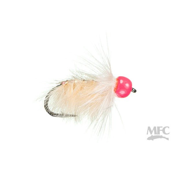 Hot Bead Soft Hackle Ray - Tan/Hot PInk - Flies - Fly Fish Food